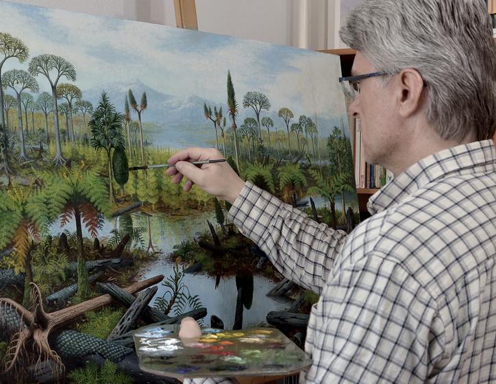 Portraits, animal paintings, paleoart