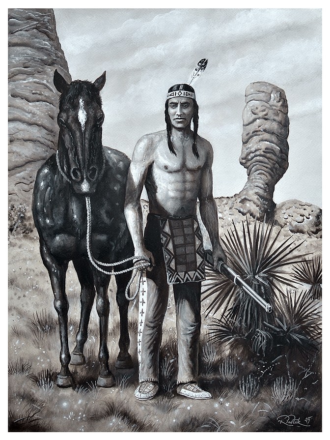 American Indian with his horse